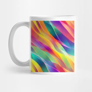 seamless Geometric pattern of curved lines Mug